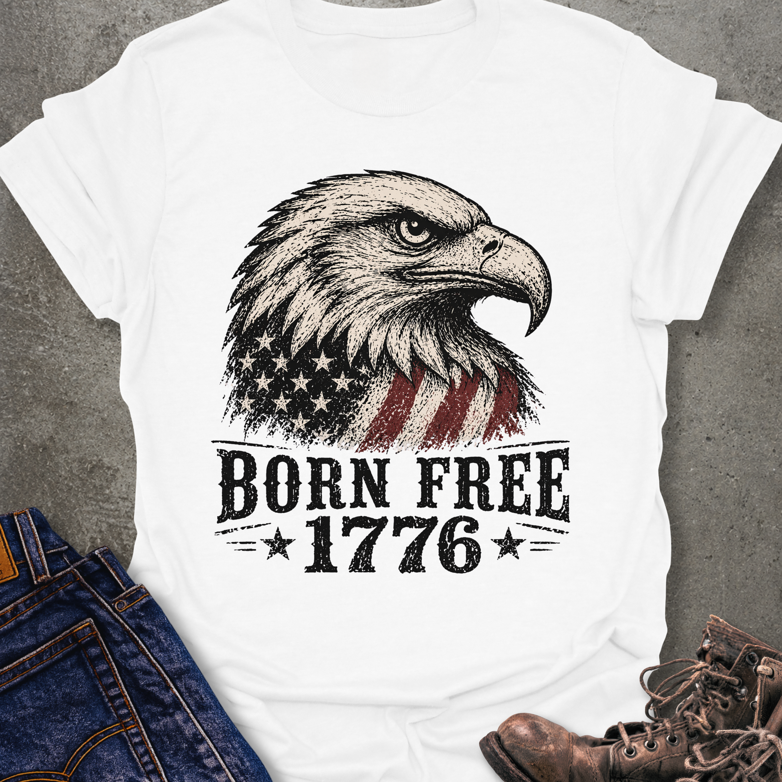 Born Free 1776 T-Shirt