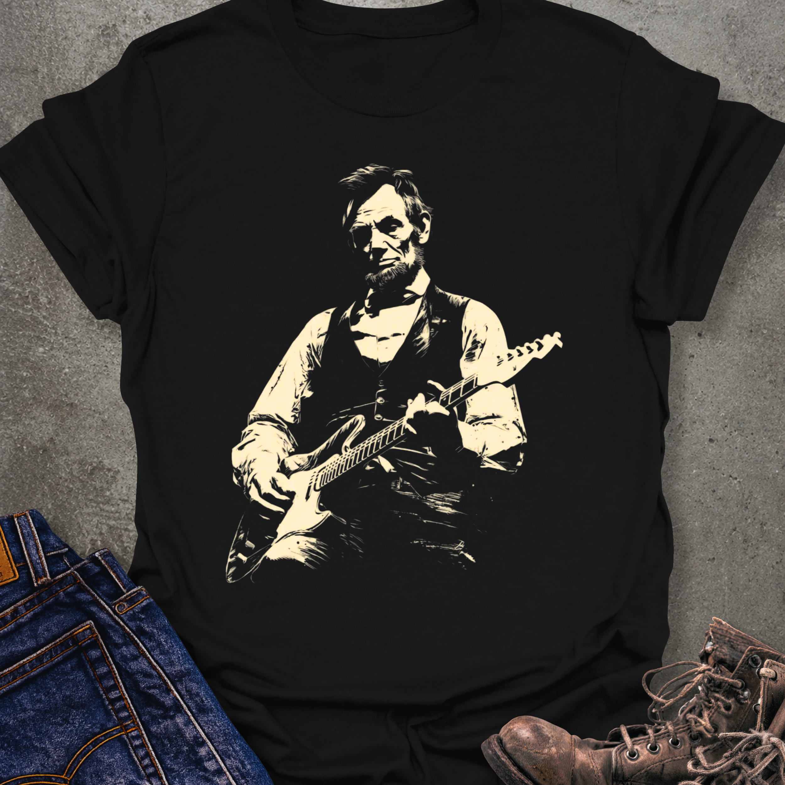 Lincoln Guitar T-Shirt