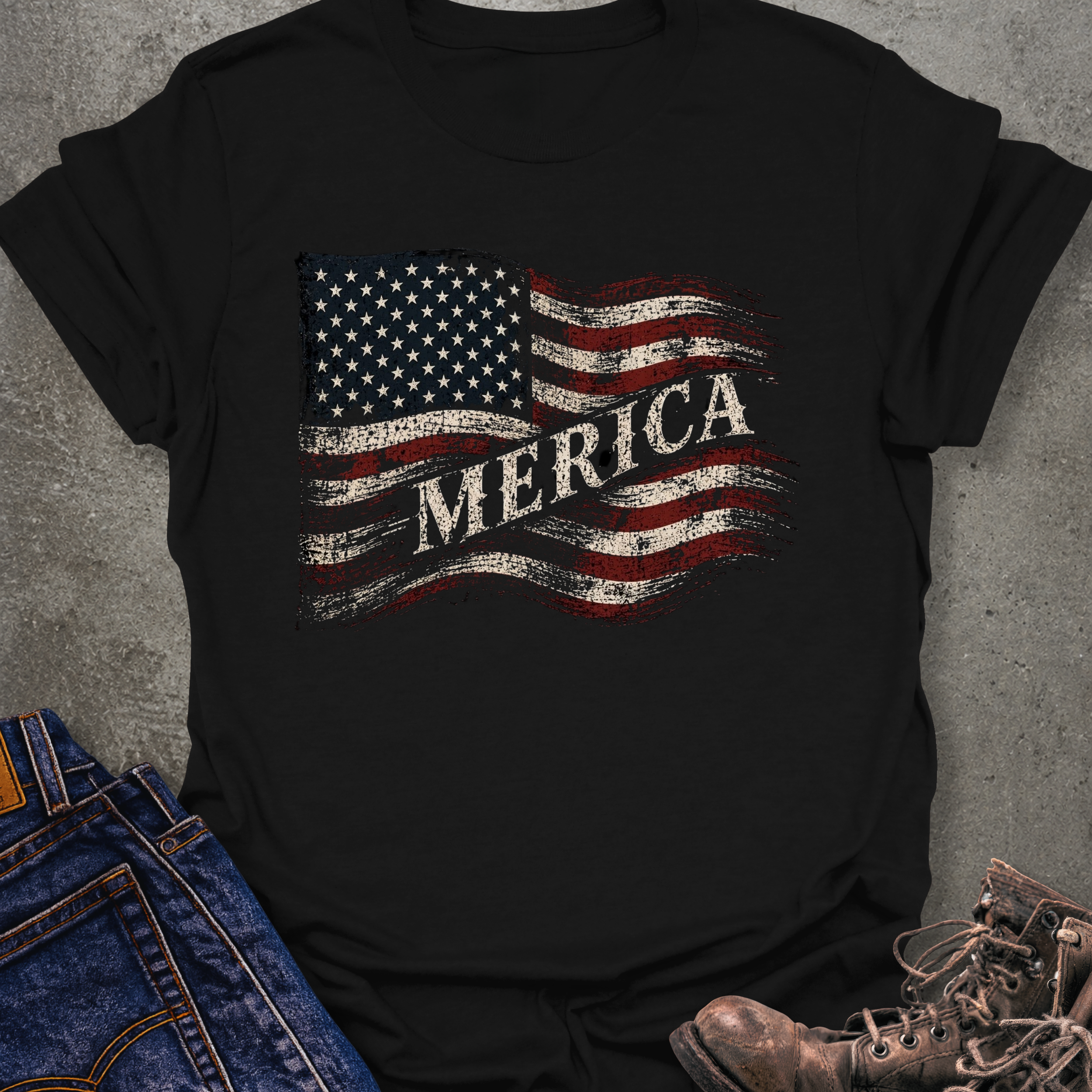 Merica Flag T-Shirt