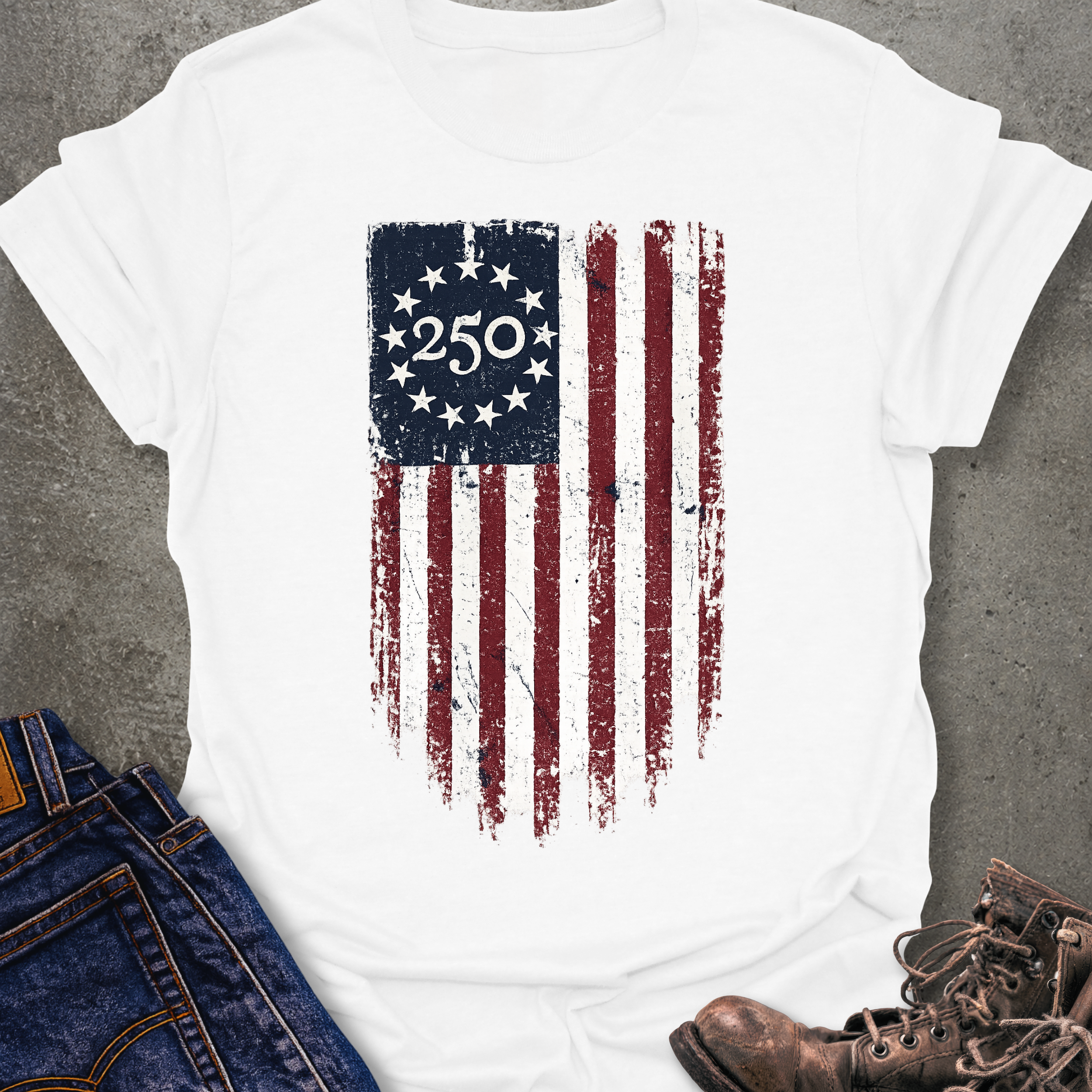 Vertical 250 Flag T-Shirt