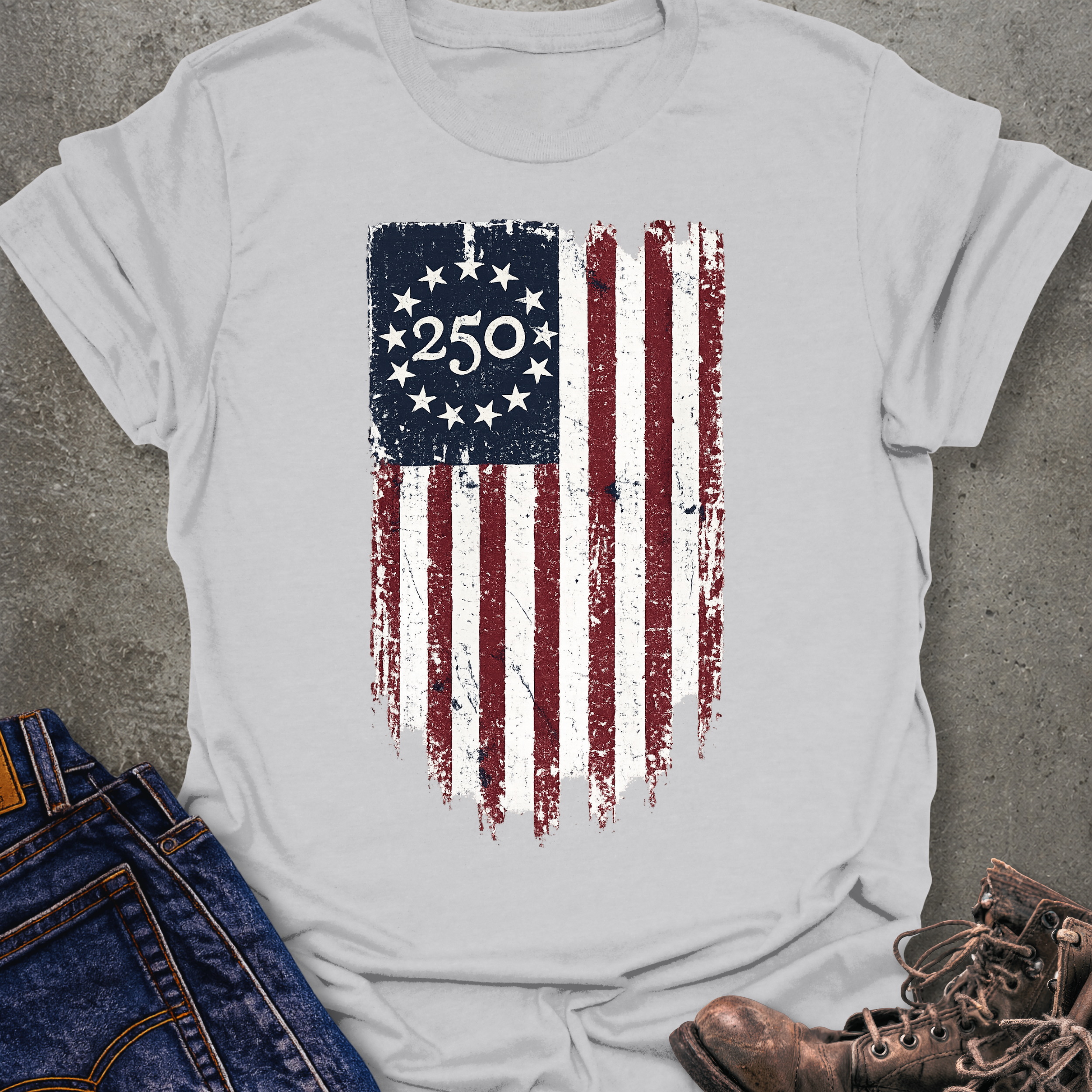 Vertical 250 Flag T-Shirt