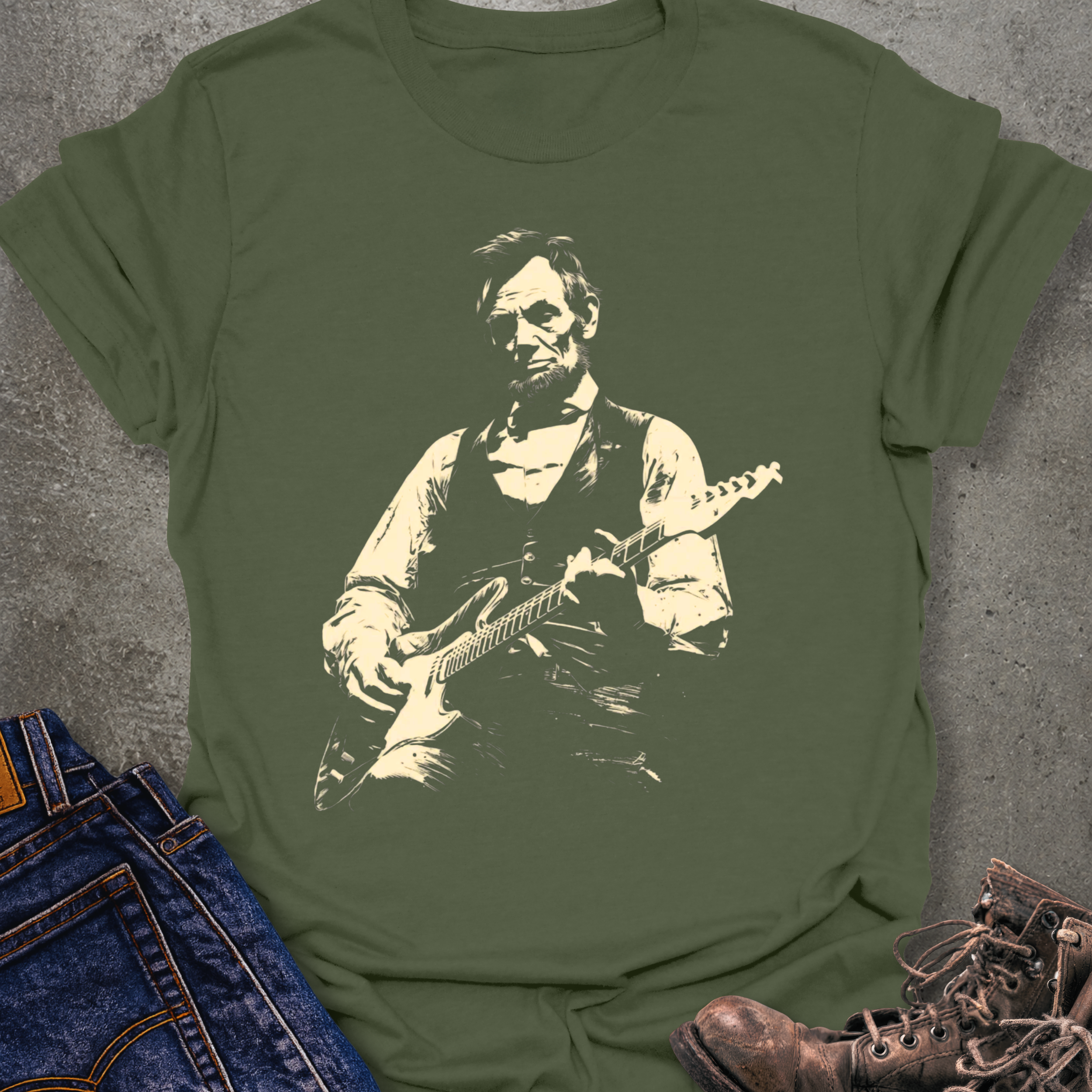 Lincoln Guitar T-Shirt