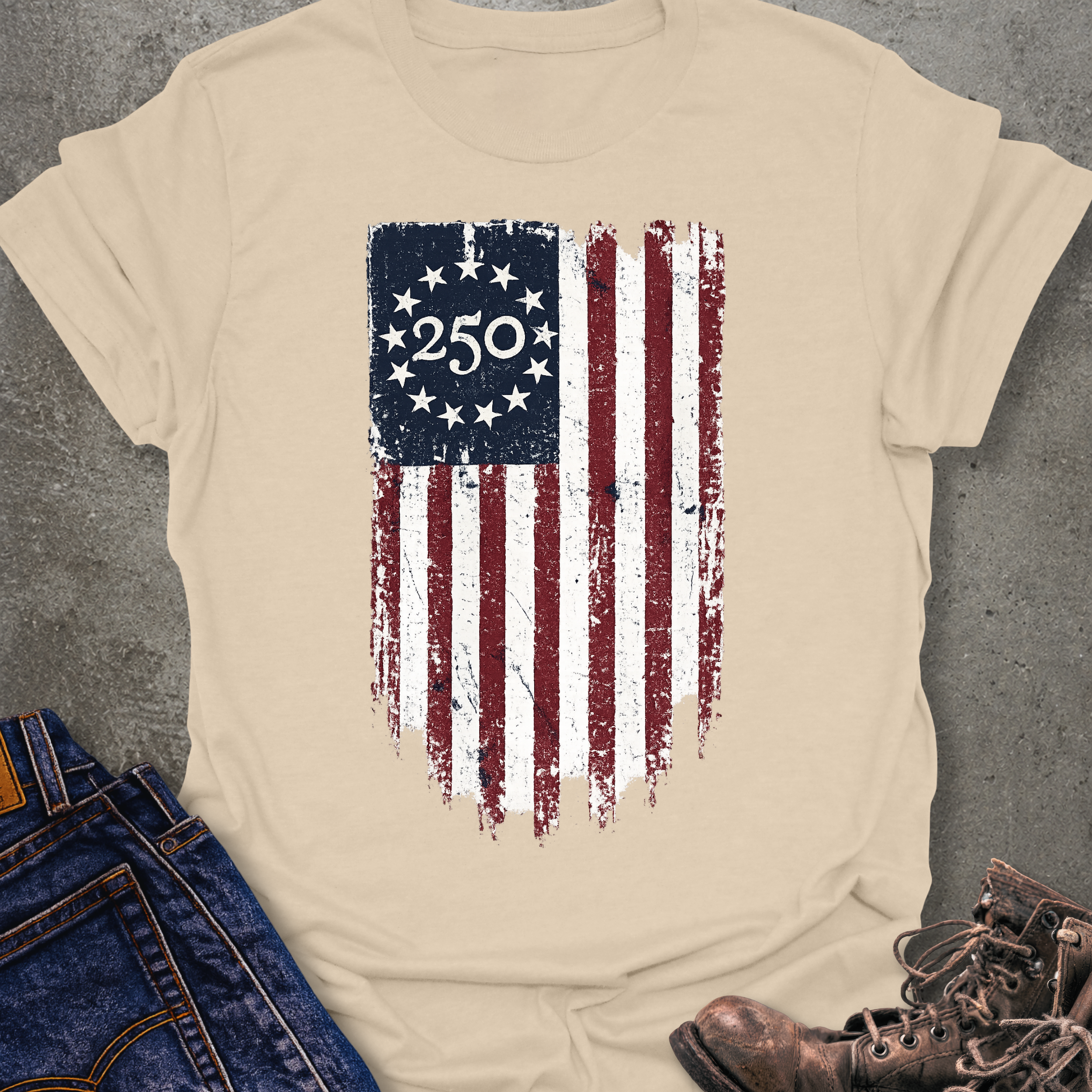 Vertical 250 Flag T-Shirt