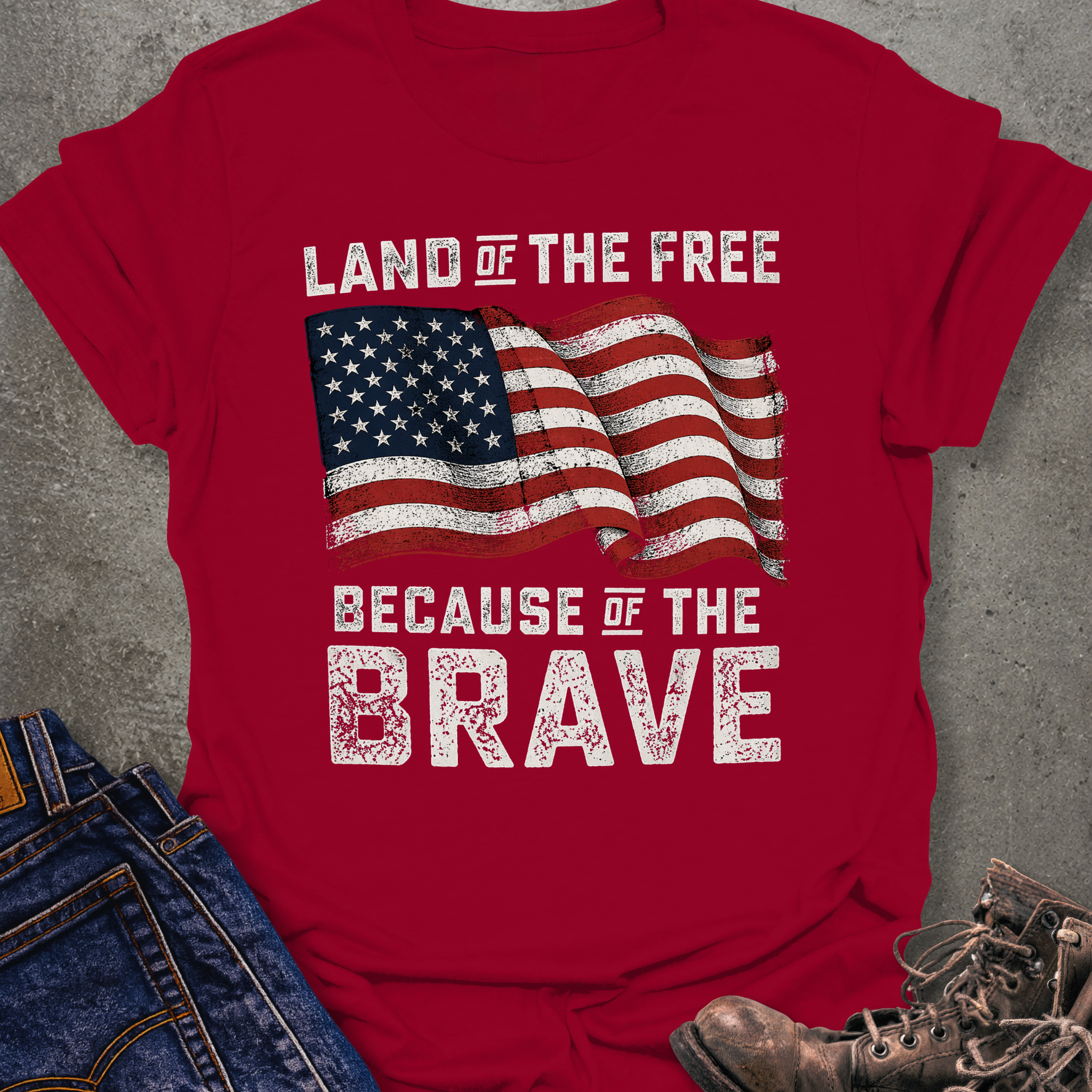 Because Of The Brave T-Shirt