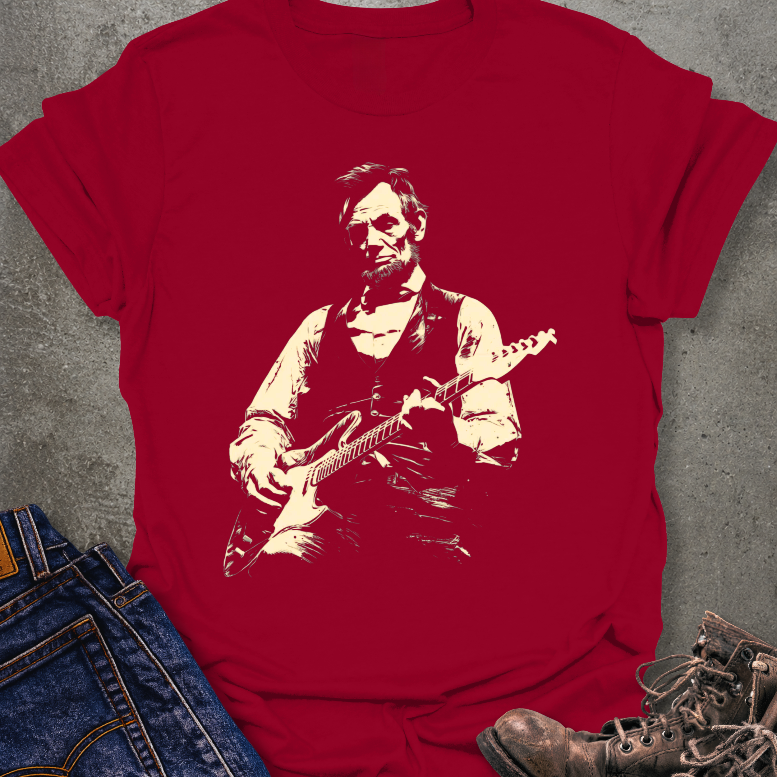 Lincoln Guitar T-Shirt