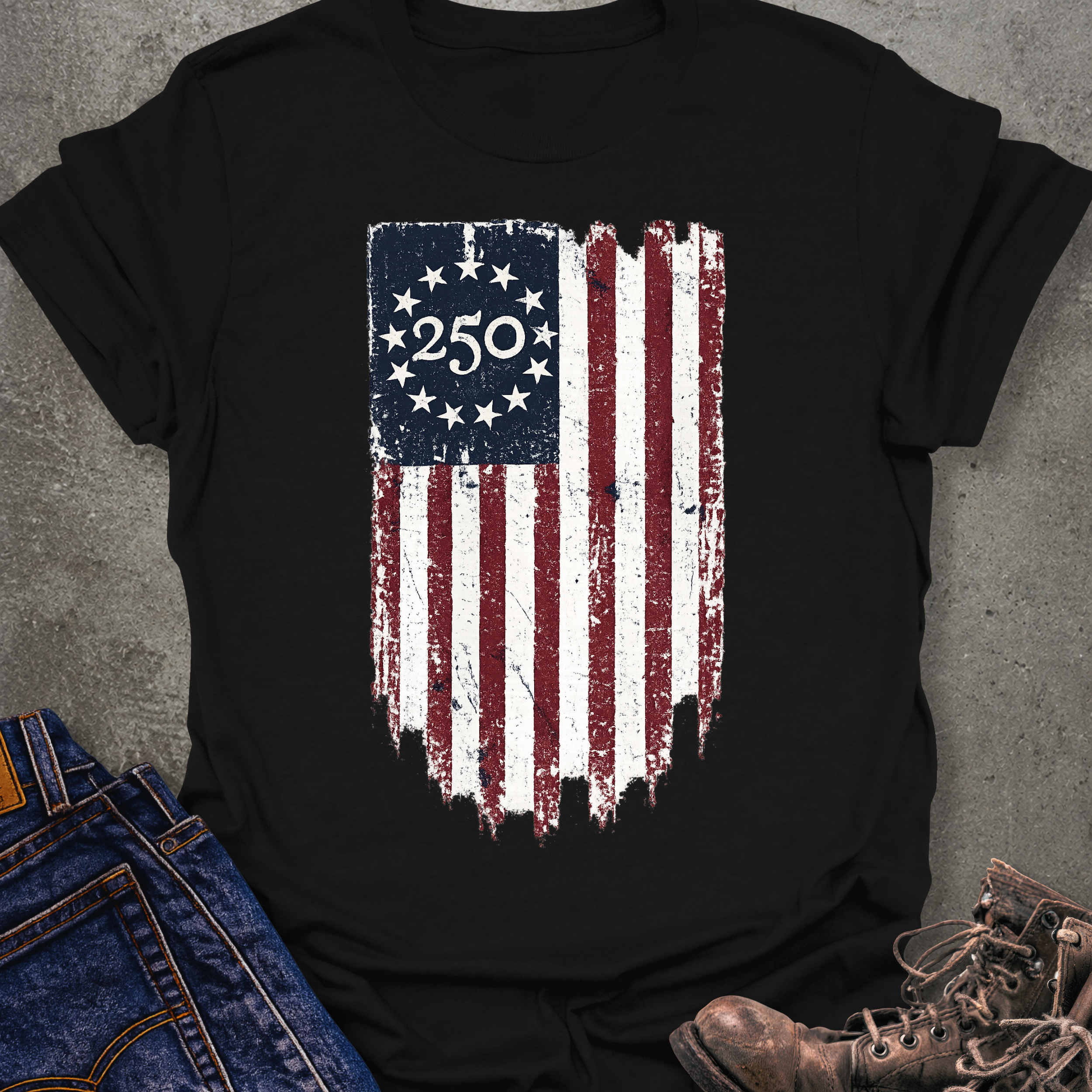Vertical 250 Flag T-Shirt