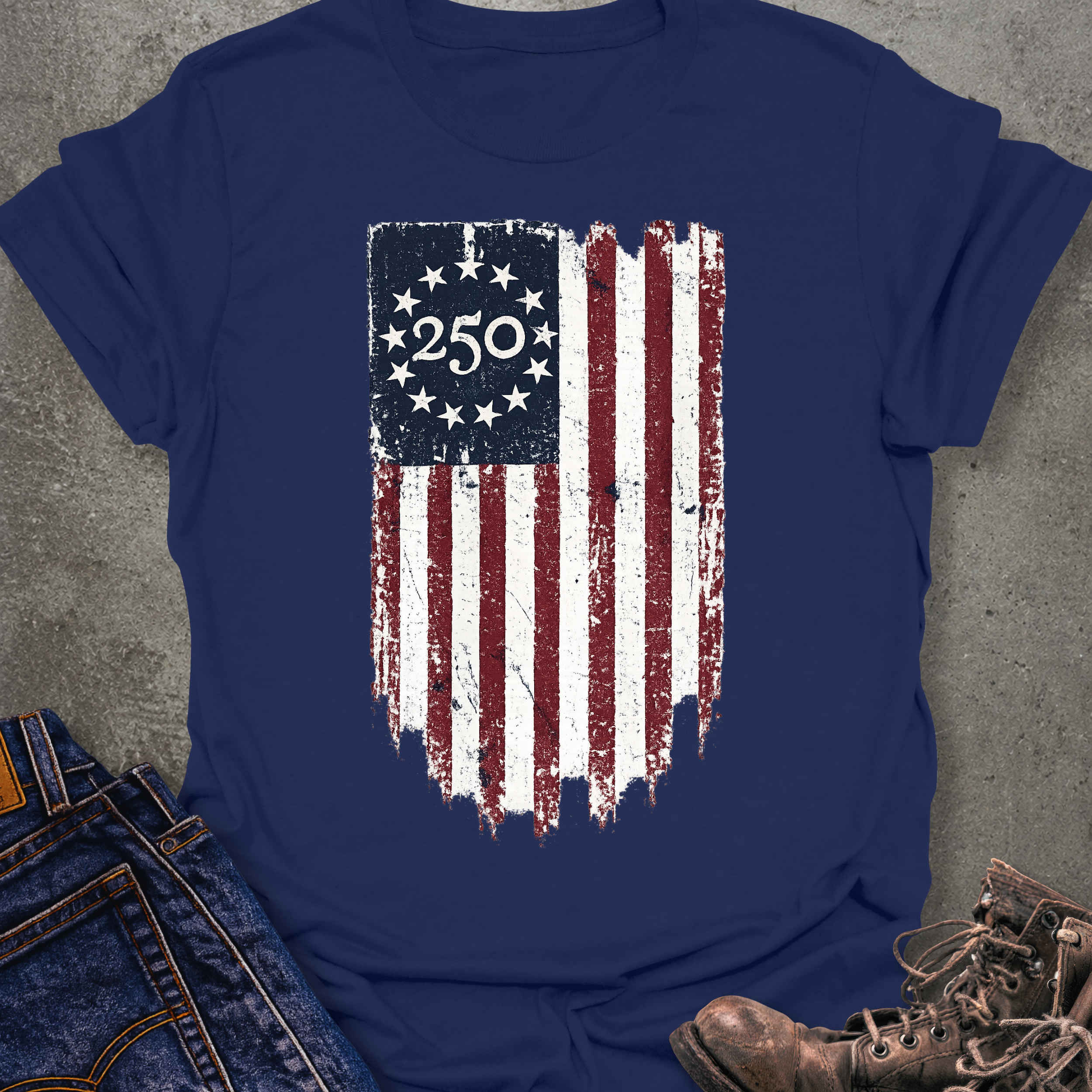 Vertical 250 Flag T-Shirt