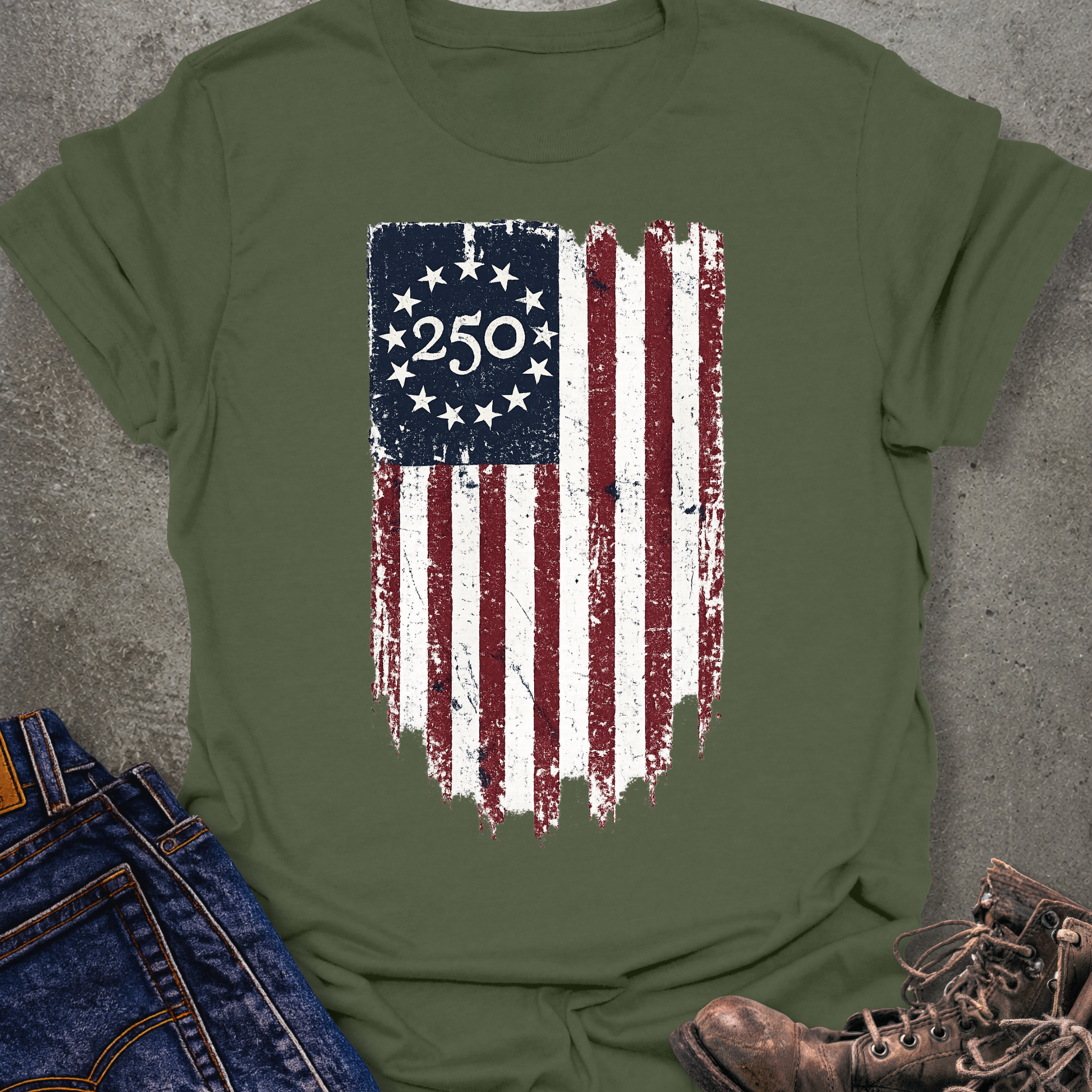 Vertical 250 Flag T-Shirt