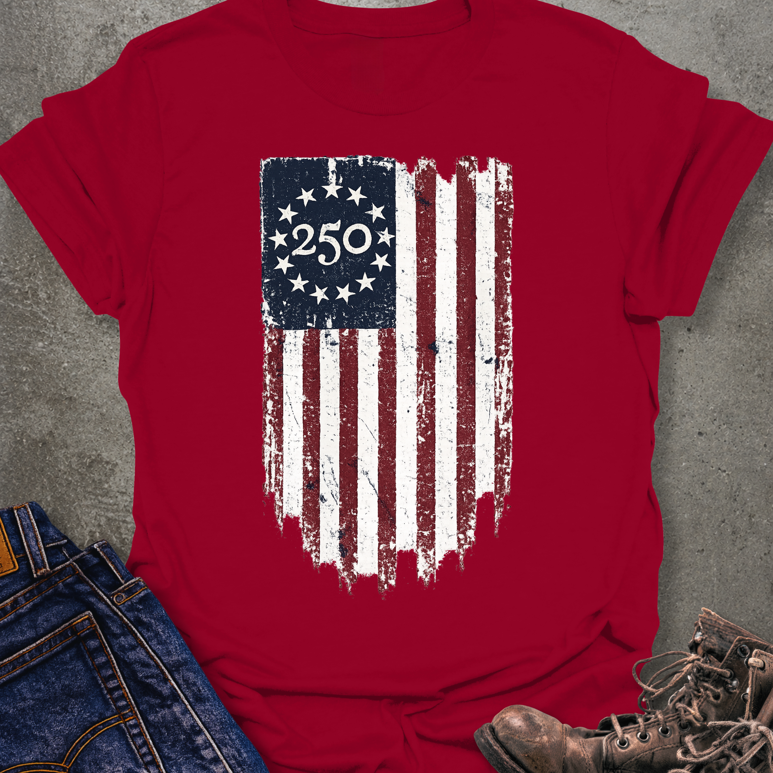 Vertical 250 Flag T-Shirt